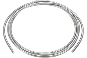 PATIKIL 99.99% High Purity Zinc Wire, 9 Gauge Pure Zinc Wire 3mm Soft Beading Lab Scientific Experiment Tool (3.28Ft/Roll)
