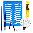 Eyebrow Microblading kit, Atomus Microblading Needle Pen Set with 14pin Blades 3-Point Measure Ruler Pigment Ring Ink Cups Tattoo Practice Skin Repair Cream Pencil for Eyebrow Tattoo Permanent Makeup