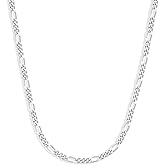 Amazon Essentials 5mm Plated Figaro Chain for Men or Women