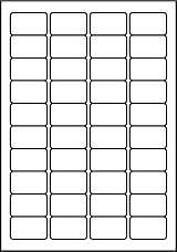 SmithPackaging A4 Self Adhesive Address Labels 4000 45.7x25.4 mm L7654
