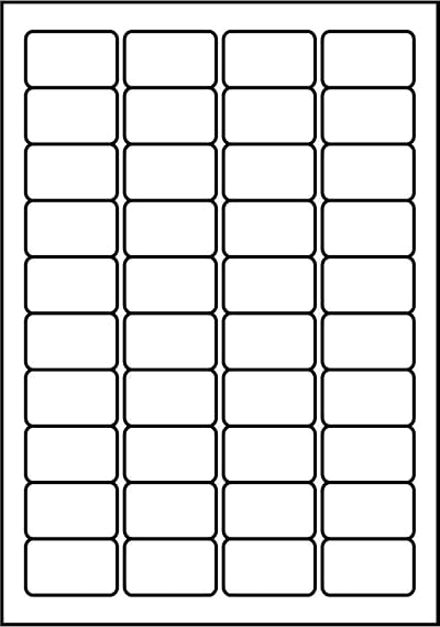 SmithPackaging A4 Self Adhesive Address Labels 4000 45.7x25.4 mm L7654