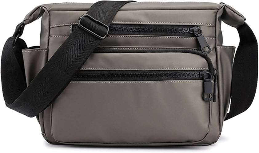 Amazon Notag ショルダーバッグ レディース 防水 斜めがけ 肩掛け ナイロン コンパクト 撥水 ポケット 鞄 軽量 カジュアル 通学 通勤 旅行 グレー ショルダーバッグ