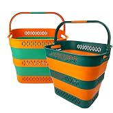SAMMART 38L(10 Gal) Collapsible Laundry Basket - Foldable Pop-Up Storage Container/Organizer-Portable Space Saving Hamper, Me