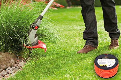 Anleo Anleolife 3-Pound Commercial Square .105-Inch-by-625-ft String Trimmer Line in Spool,with Bonus Line Cutter, Orange