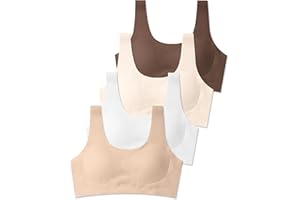 SALIA GIRL Training Bras for Girls 10-16 Sports Seamless Bra with Removable Padding Bras