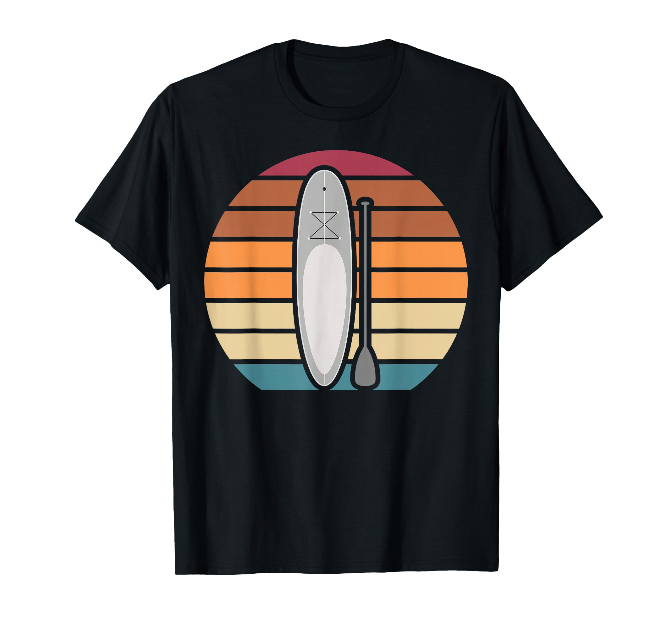 Retro Stand Up Paddling Paddleboard Paddling SUP T-Shirt