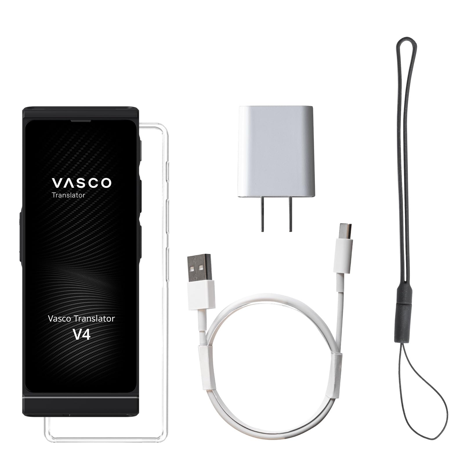 Vasco V4 Language Translator Device with Free Lifetime Internet in Almost 200 Countries + Vasco Tempered Glass Screen Protector