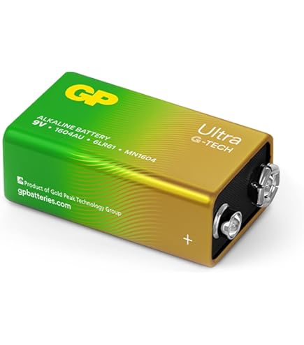 Amazon.com: GP Super Alkaline 9 V Block Battery, Block Battery