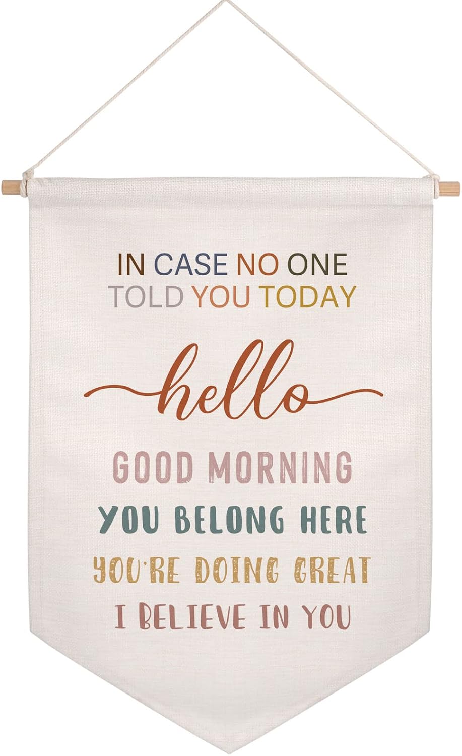 Tapestries - In Case No One Told You Today Hello You're Doing Great Classroom Wall Hanging Banner Gift Teacher Sign Boho Classroom Decor Fabric Hanging Banner School Classroom Wall Hanging Decor