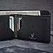 Vaultskin MANHATTAN Slim RFID Blocking Bifold Leather Wallet for Men - Minimalist Front Pocket Card Holder, Holds 9 Cards & Cash, Premium Italian Leather (Black)