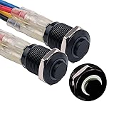 DMWD 2PCS 12mm Raised Head Metal Waterproof