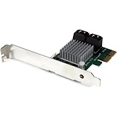 StarTech.com 4 Port PCI Express 2.0 SATA III 6Gbps RAID Controller Card with HyperDuo SSD Tiering - PCIe SATA 3 Controller Adapter , TAA (PEXSAT34RH)