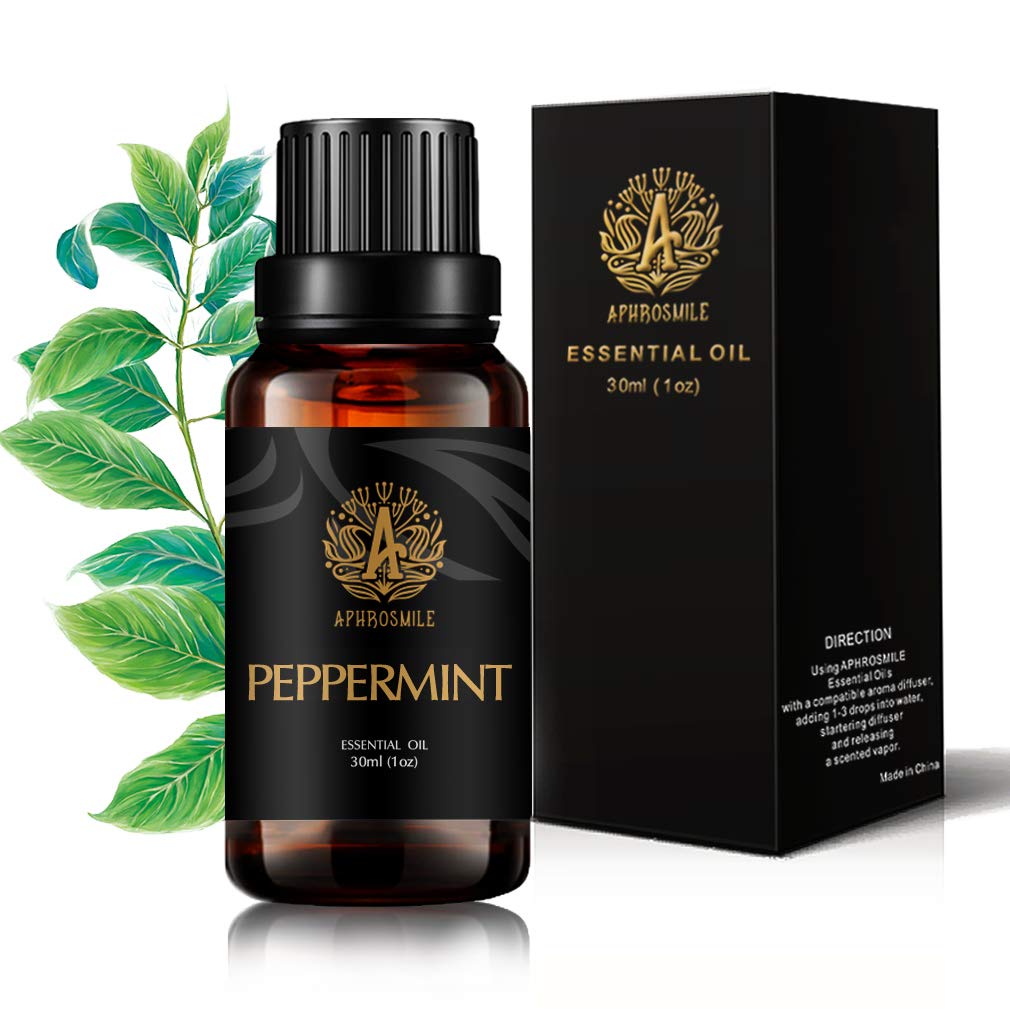 Aromatherapy Peppermint Essential Oil for Diffuser, 30ml Essential Oil Peppermint, 100% Pure Peppermint Oil for Humidifier, Therapeutic Grade Peppermint Essential Oil Fragrance for Home Massage
