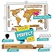 Premium Scratch Off World Map Poster – Large World Map w/ Defined United States, Country Flags + Scratcher Tool & 3M Mounts by Mialuchi