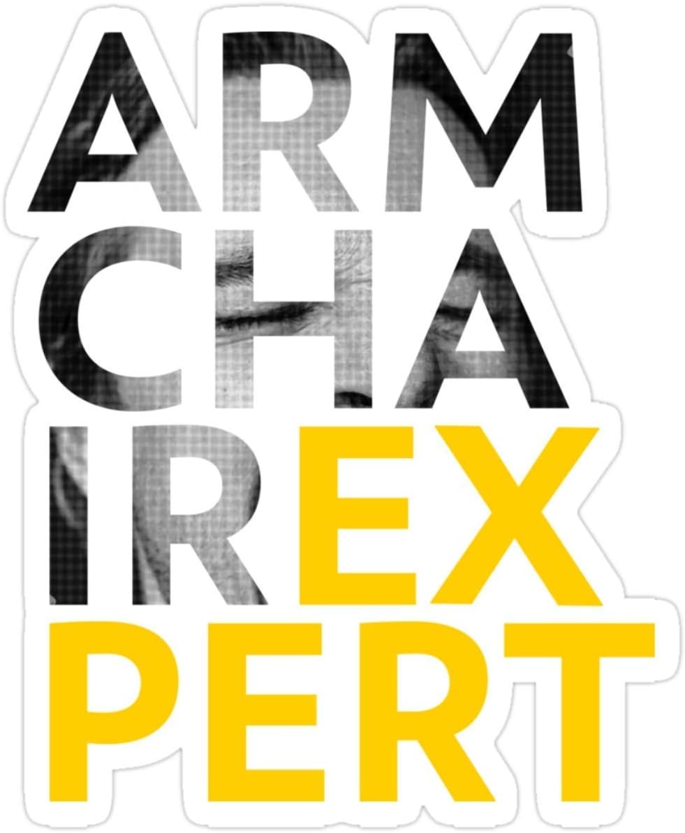 Amazon Com Stickers Armchair Expert Podcast Dax Shepard Monica Padman 3 Pcs Pack 3x4 Inch Wall Decals Home Kitchen