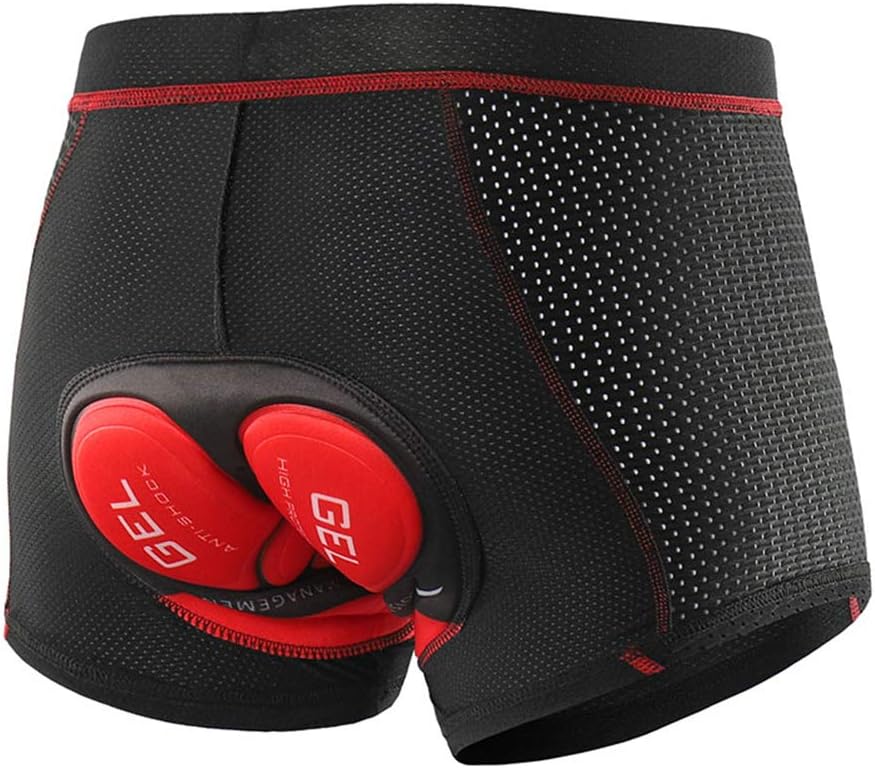 Upgrade Men's Cycling Underwear Soft Mesh Gel Padded Cycling Underwear Undershorts MTB Liner Shorts: Clothing