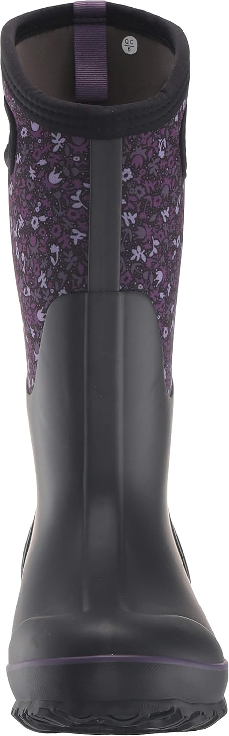  | BOGS Women's Classic Tall Freckle Flower Waterproof Rain Boot | Mid-Calf
