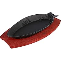 DOITOOL Fish Shaped Pan Steak Frying Pan Durable Fryer Portable BBQ Pan Plate Baking Tools