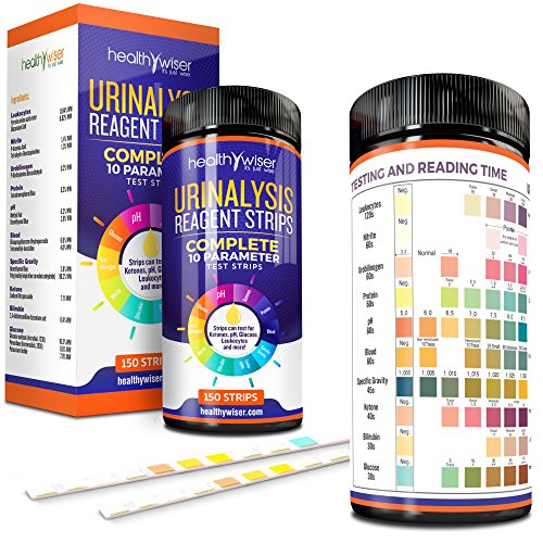 10 Parameter Urinalysis Test Strips 150ct Made in USA Urinary Tract Infection Strips (UTI