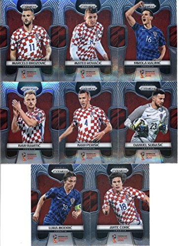 2018 Panini Prizm World Cup Soccer Croatia Team Set of 8 Cards: Ante Coric(#225), Danijel Subasic(#226), Ivan Perisic(#227), Ivan Rakitic(#228), Luka Modric(#229), Marcelo Brozovic(#230), Mateo Kovacic(#231), Nikola Kalinic(#232)