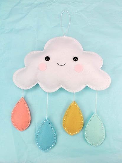 Megacrea Diy Kit Mobile En Feutrine Nuage A Coudre 25 X 23 Cm Amazon Fr Cuisine Maison Megacrea Diy Kit Mobile En Feutrine Nuage A Coudre 25 X 23 Cm Amazon Fr Cuisine Maison