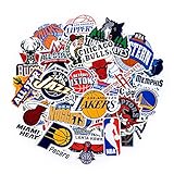 NBA Team Stickers Set 43Pack All Teams Collection Sticker Decals Packs for Water Bottle Laptop Cellphone Skateboard Bicycle Motorcycle Car Bumper Luggage Travel Case. Etc (43pcs)