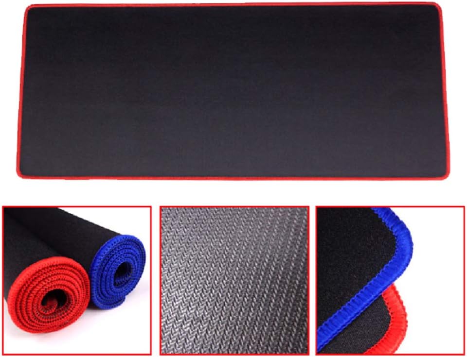 Mofun® Extra Large Gaming Mouse Pad Mat For Pc Laptop Macbook Anti-Slip 60cm x 30cm (Black+Red)