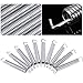 Canomo Pack of 10 Tremolo Springs for Electric Guitar Tremolo Bridge, Silver