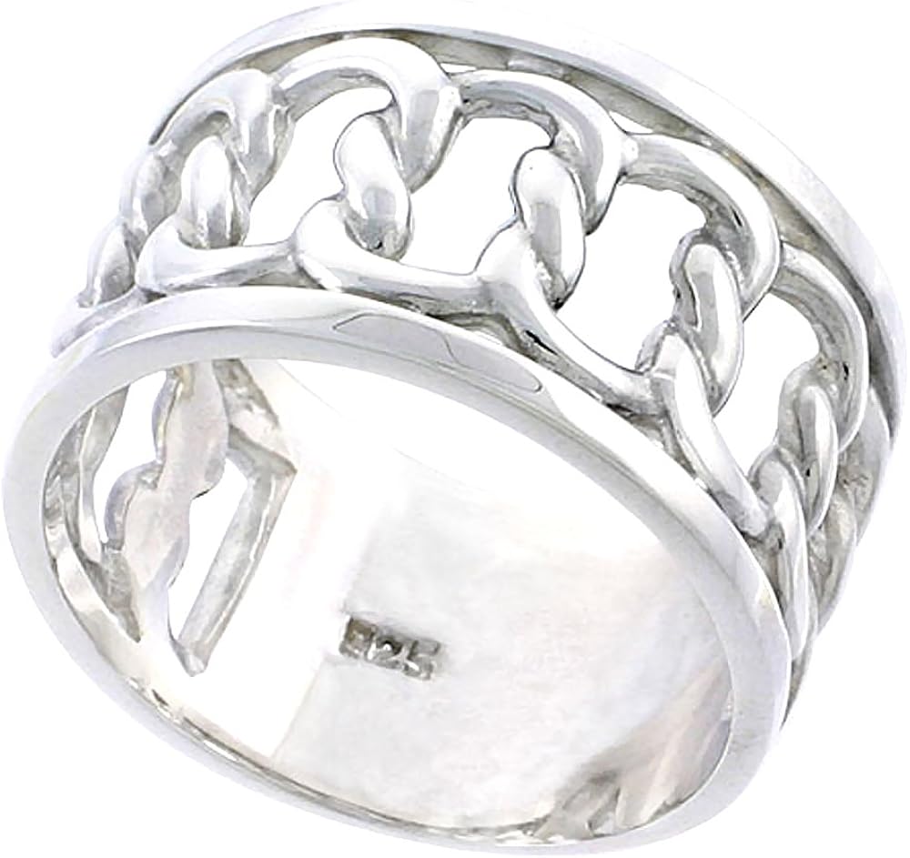 Sterling Silver Sailors Knot Ring/Wedding Band for Men