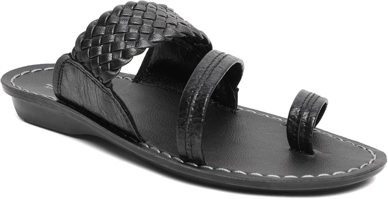 Buy PARAGON_SHOES Pavmr Men's Black Slippers 9 UK (43 EU) (PU6821GP