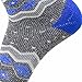 Pure Athlete Kids Ski Socks – Warm Merino Wool Skiing Snowboard Sock for Boys and Girls (1 Pair - Grey/Blue, Small-Medium)