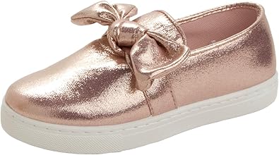 gold glitter slip on shoes