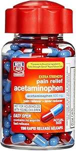 Amazon.com: Rite Aid Extra Strength 500 mg Acetaminophen ...