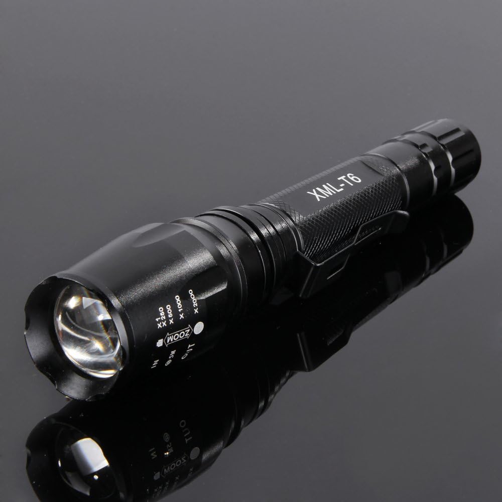 Black Torch XML-T6 high quality, bright beam, waterproof