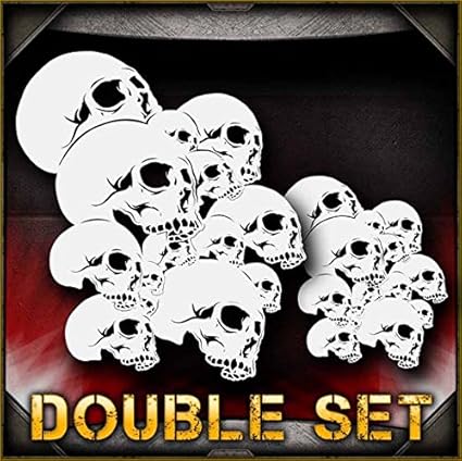 Airbrush Stencil Template Airsick Skull Background 20