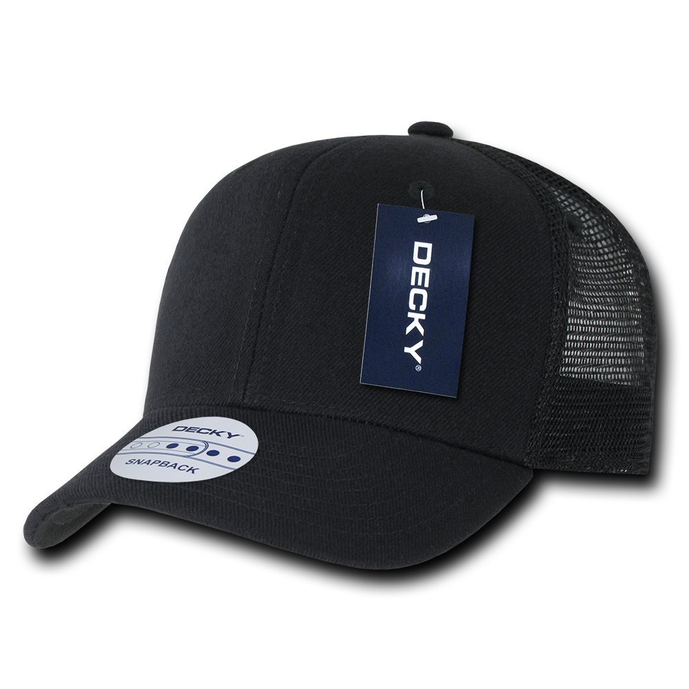 Decky 6 Panel Curve Bill Trucker Baseball Cap