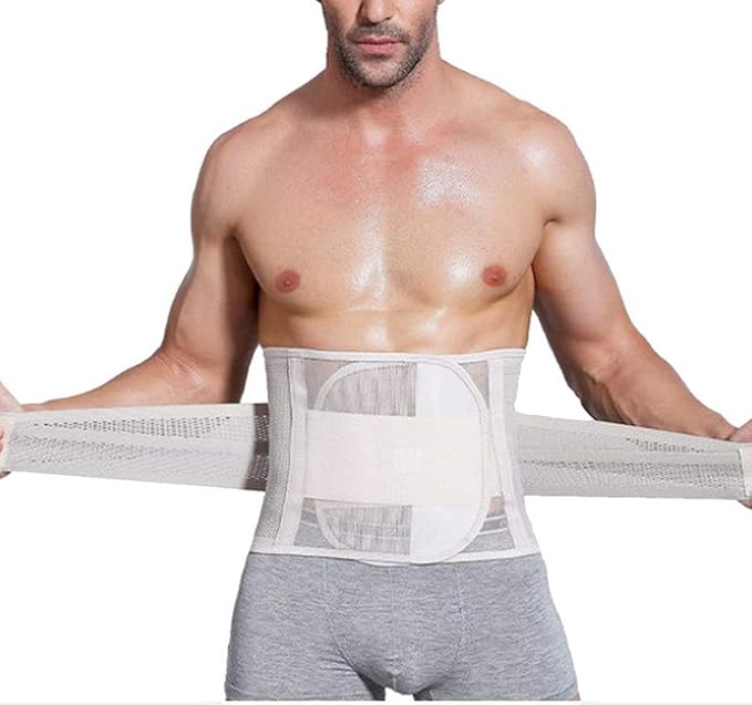 AOOPOO Men's Abdomen Belt Waist Trimmer Belt for Men Adjustable