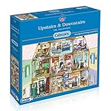 Gibsons Upstairs and Downstairs Jigsaw 500 Pieces Puzzle