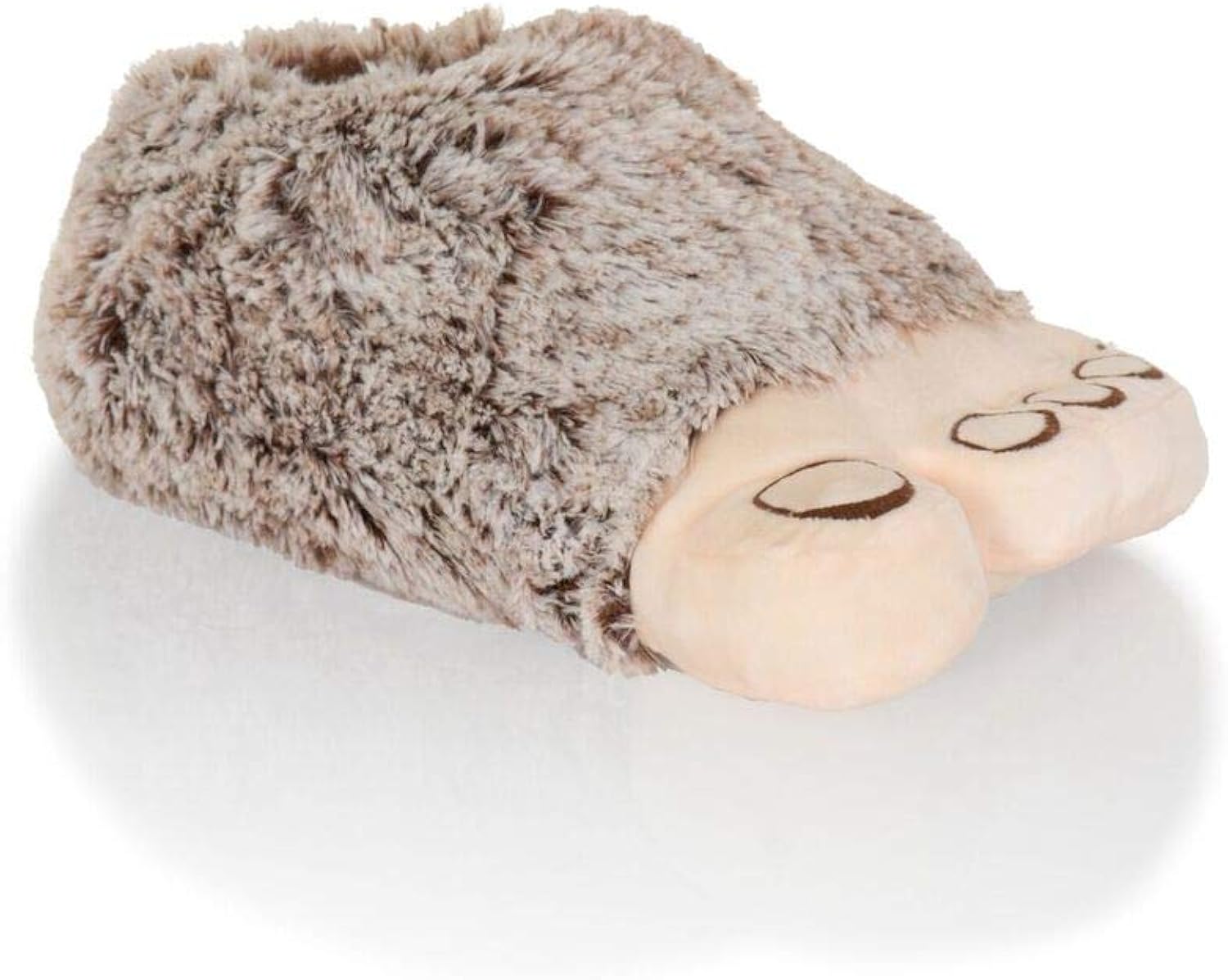 Mens Boys Novelty Slippers with Fabric Dot Sole Plush Design Animal