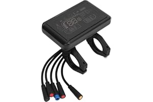T4 Electric Bike LCD Display, Electric Display Waterproof Panel Speed Gear Power Indicator for Outdoor Riding Electrical LCD 
