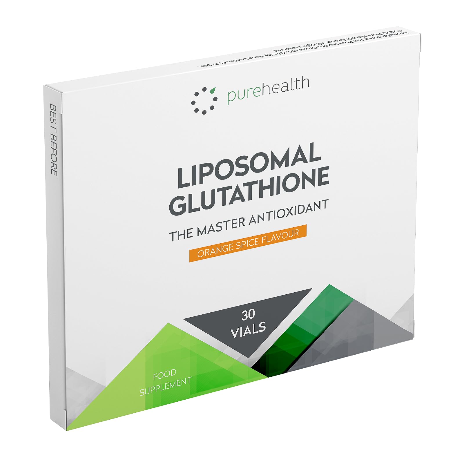 The Most Bioavailable Liposomal Glutathione on The Market 30 Vials Unique Patented Formula for Rapid Absorption
