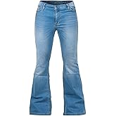 Men's Bell Bottom Jeans 60s 70s Outfits for Men,Mens Bell Bottoms Pants Flare Jeans Light Blue