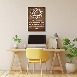LZIMU Lotus Flower Canvas Wall Art Inspirational