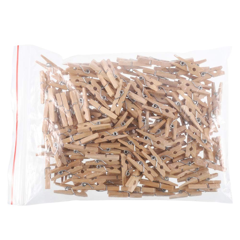 Mini Wooden Pegs - 150pc Set for DIY Decorations, Cocktails, Clothes, Art, and Kids Play