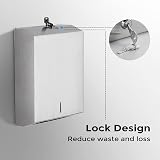 Modunful Paper Towel Dispenser Wall Mount Stainless Steel Large Capacity view 2