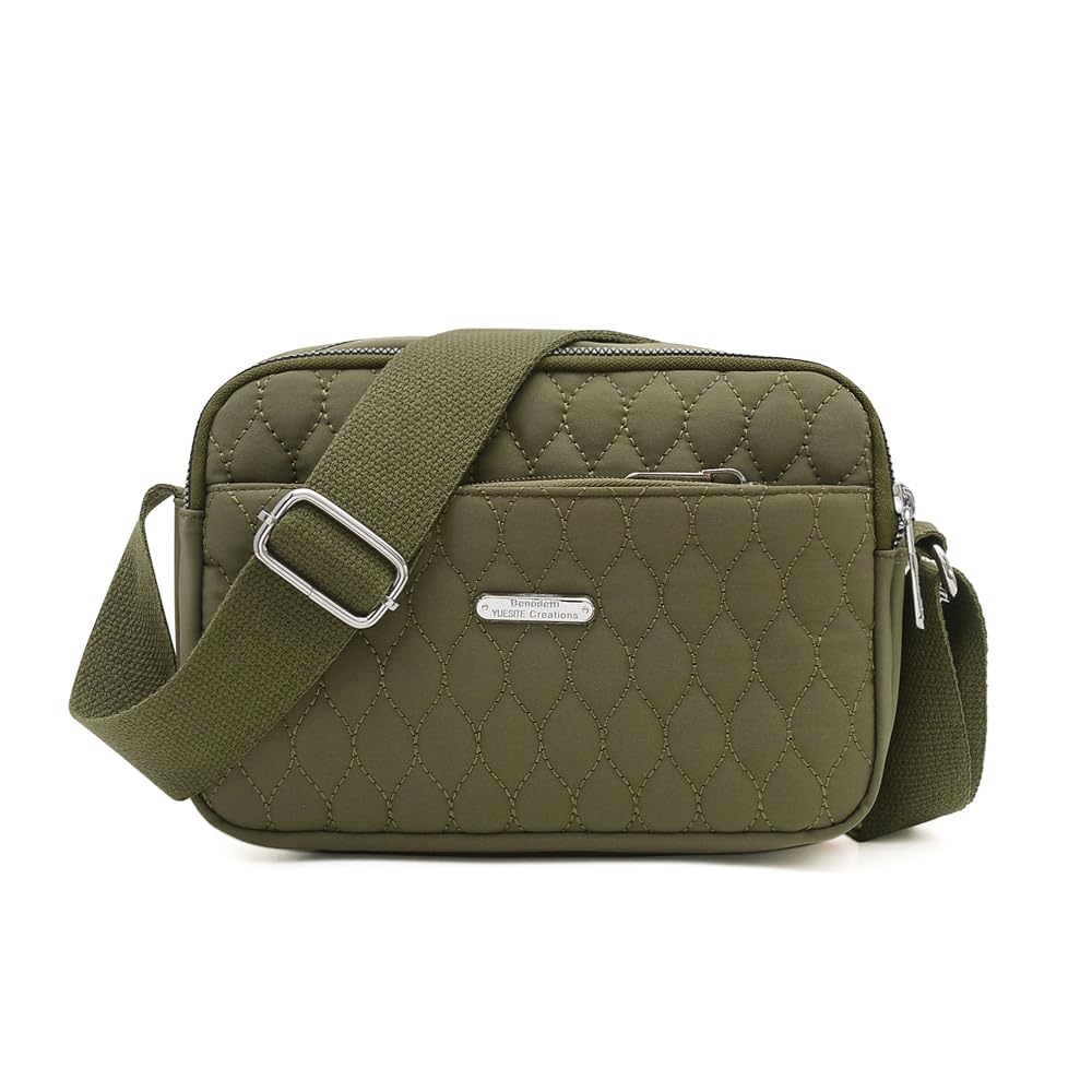 YANAIR Small Crossbody Purse Handbag Multifunction Shoulder Bag Phone Purse for Girls Ladies Casual Messenger Bag Army Green