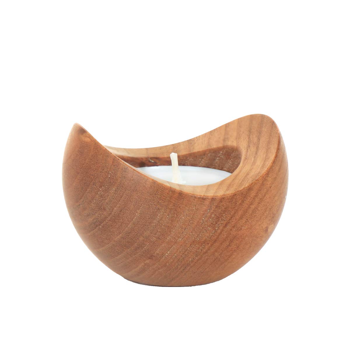 NKlaus Set of 5 wooden tealight holders sweet church decoration candle holder handmade 36402