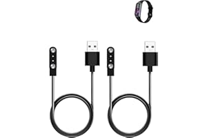 WUNIAK （2 Pack） Charging Cable for Moremore C60 Waterproof Fitness Tracker,Magnetic USB Charging Cable Replacement Charger Compatible,Black.