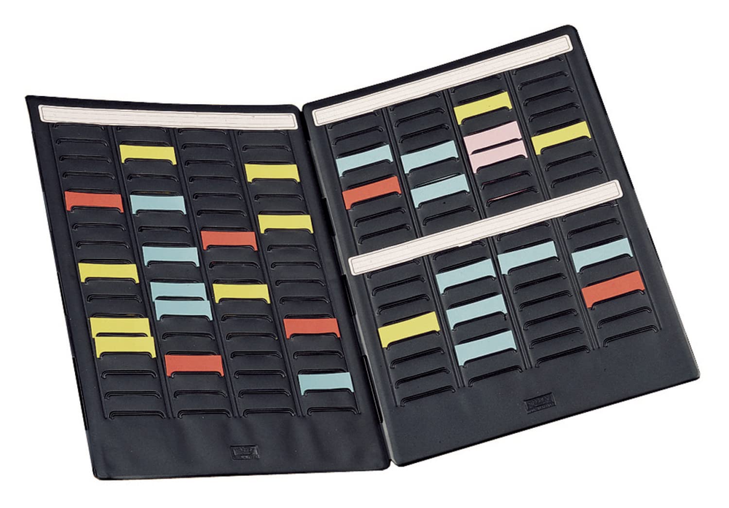 Val-Rex Mini-Player Card Planner with Cover Flaps and 4 Strips of 17 Size 1.5 Panels