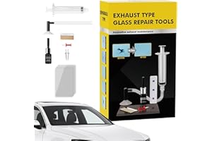 Windshield Repair | Cracked Glass Resin Sealer | Quick Chip Repair Liquid with Pressure Syringe for Sunroof Truck Lens Door W
